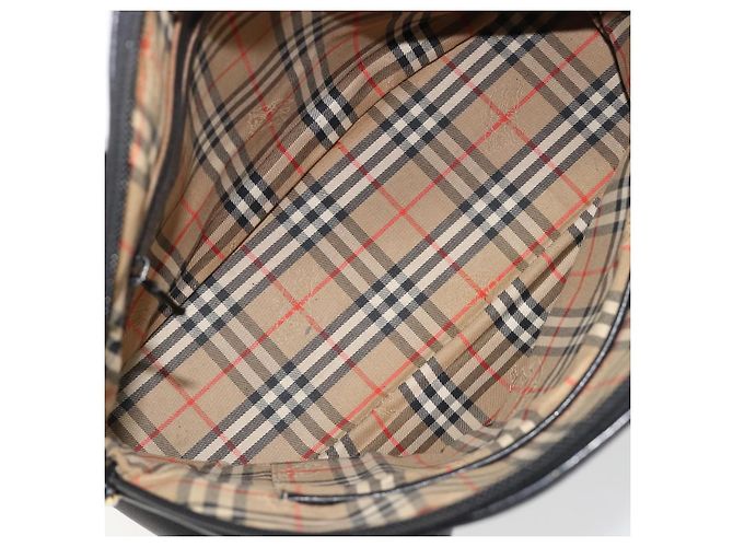 Bolso Burberry de cuero negro y dorado auténtico am11764 - vista 11