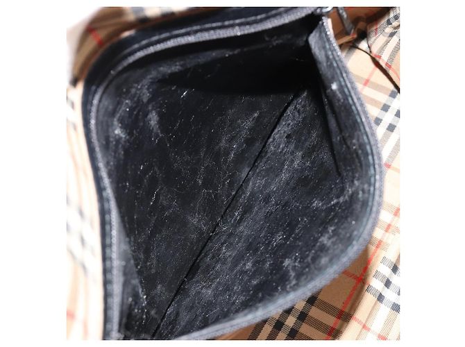 Bolso Burberry de cuero negro y dorado auténtico am11764 - vista 12