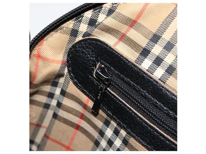 Bolso Burberry de cuero negro y dorado auténtico am11764 - vista 20