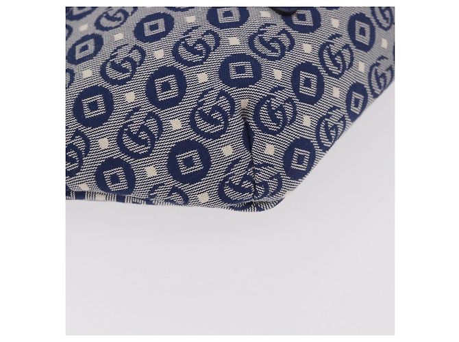 GUCCI Sherry Line marsupio in tela Navy Silver Red 502095 Auth 183094M - vista 15