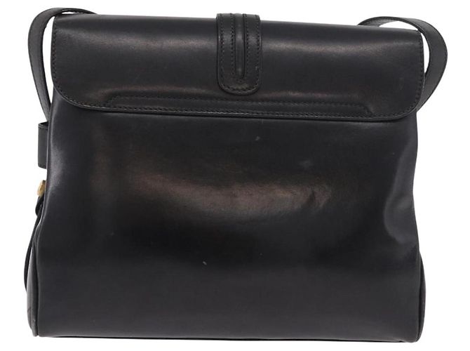 Borsa a Spalla GUCCI in Pelle Blu Navy e Oro Auth 184456 D'oro - vista 2