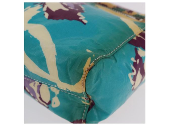 Pochette CHANEL in PVC e tela verde con CC Autentica 182645 - vista 14