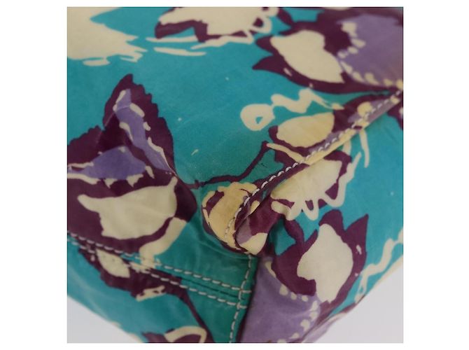 Pochette CHANEL in PVC e tela verde con CC Autentica 182645 - vista 16