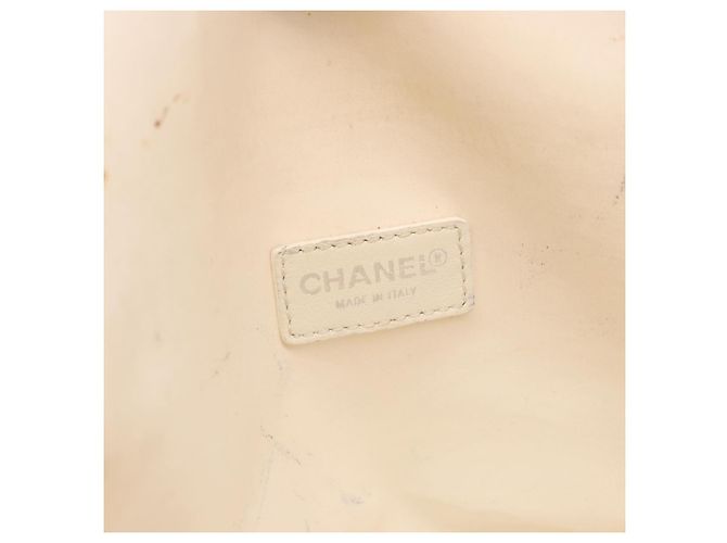 Pochette CHANEL in PVC e tela verde con CC Autentica 182645 - vista 18