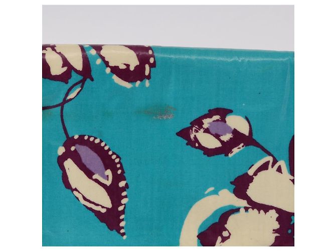 Pochette CHANEL in PVC e tela verde con CC Autentica 182645 - vista 3