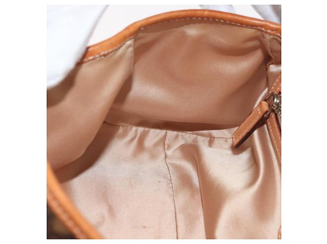 Borsa Christian Dior Trotter Canvas Romantic PVC Marrone Argento Auth 181900V - vista 22