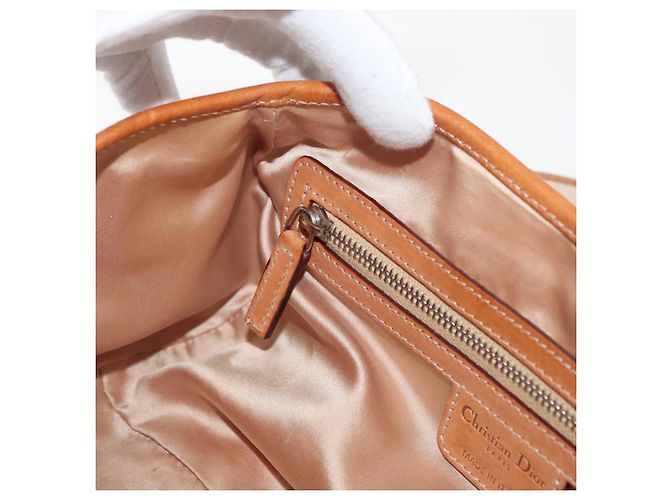 Borsa Christian Dior Trotter Canvas Romantic PVC Marrone Argento Auth 181900V - vista 23