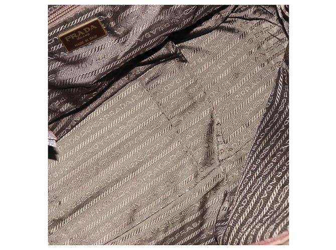 Borsa PRADA in pelle marrone oro Auth bs35442 D'oro - vista 11