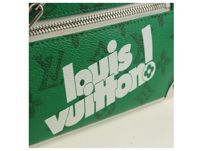 LOUIS VUITTON Monogram Everyday Mini Soft Trunk Bag Green M80816 Auth 182630M Verde Monogramma - vista 19