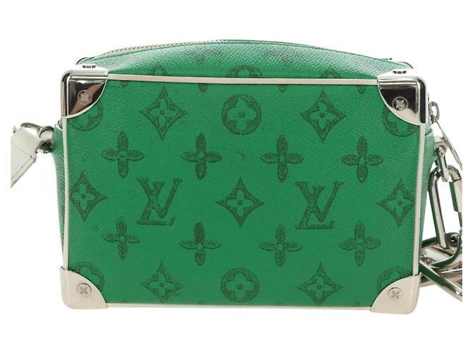 LOUIS VUITTON Monogram Everyday Mini Soft Trunk Bag Green M80816 Auth 182630M Verde Monogramma - vista 2