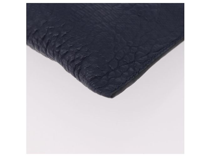Borsa a Spalla BURBERRY in Pelle Blu Navy e Oro Auth 184458A D'oro - vista 14