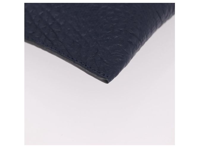 Borsa a Spalla BURBERRY in Pelle Blu Navy e Oro Auth 184458A D'oro - vista 9