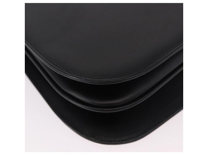 Borsa a Spalla Burberry in Pelle Nera Argento Auth 184472A Nero - vista 15