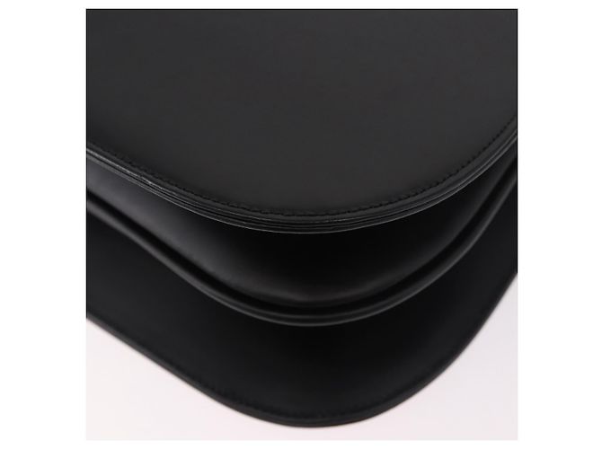 Borsa a Spalla Burberry in Pelle Nera Argento Auth 184472A Nero - vista 16