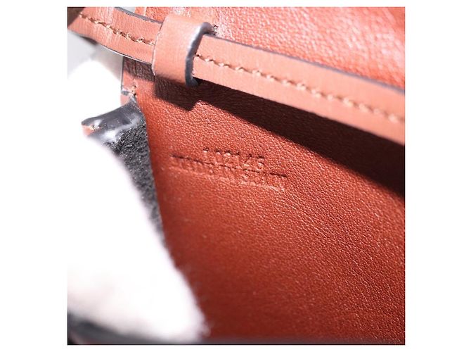 LOEWE Studio Ghibli anagram Heel Pouch Haku Bag Pelle Marrone Auth 167385SM - vista 11