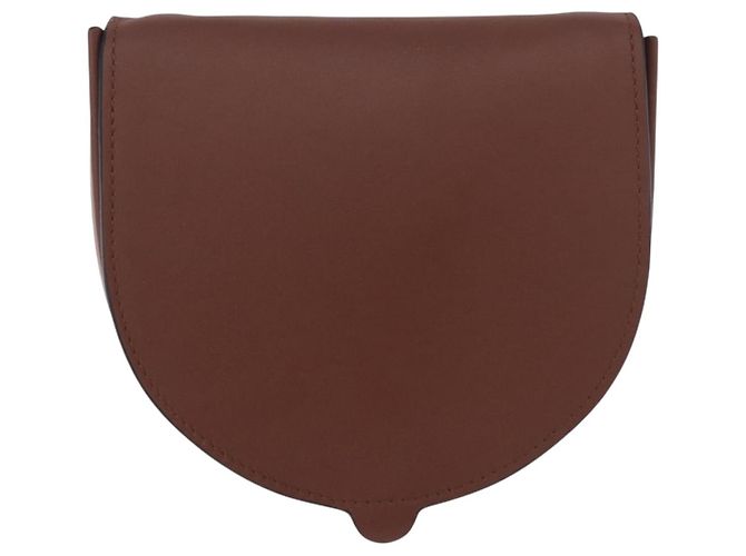 LOEWE Studio Ghibli anagram Heel Pouch Haku Bag Pelle Marrone Auth 167385SM - vista 2