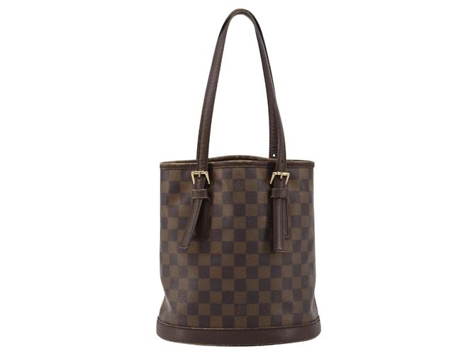 LOUIS VUITTON Borsa a Spalla Damier Ebene Marais N42240 LV Auth 183460 - vista 13