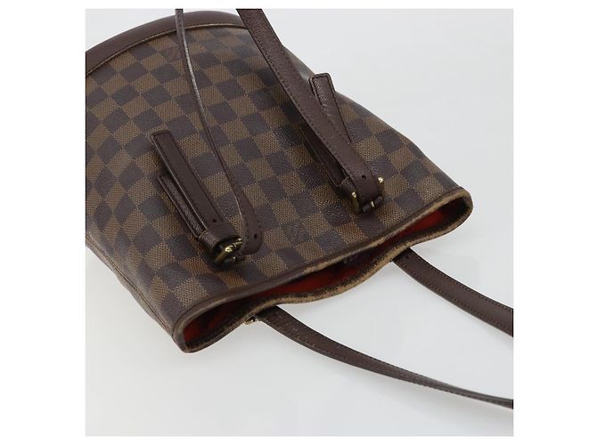 LOUIS VUITTON Borsa a Spalla Damier Ebene Marais N42240 LV Auth 183460 - vista 6