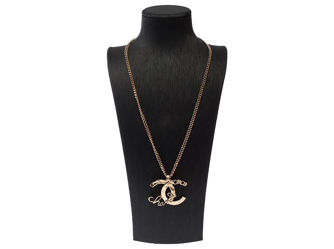 Joyas CHANEL CC en Metal Dorado - 103592 - vista 2