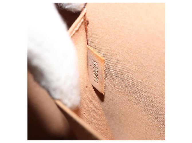 LOUIS VUITTON Borsa Monogram Vernis Maple Drive Noisette M91376 Autentica gh2083 Nocciola - vista 12