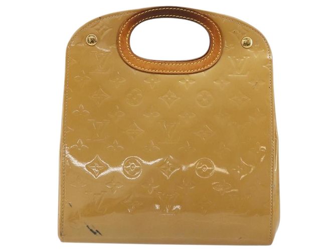 LOUIS VUITTON Borsa Monogram Vernis Maple Drive Noisette M91376 Autentica gh2083 Nocciola - vista 13