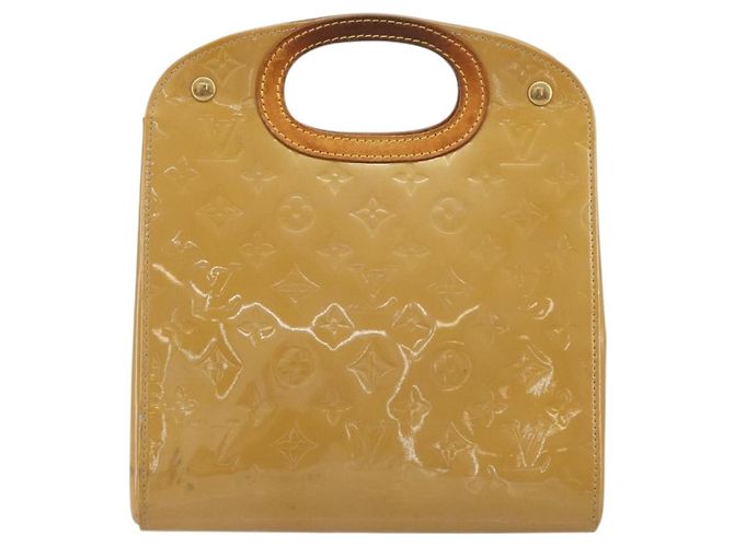 LOUIS VUITTON Borsa Monogram Vernis Maple Drive Noisette M91376 Autentica gh2083 Nocciola - vista 2