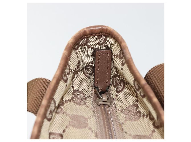 Borsa Tote GUCCI GG Canvas Beige Argento 28893 Auth gh2075 - vista 10