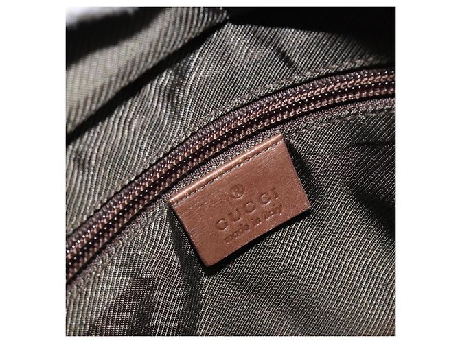 Borsa Tote GUCCI GG Canvas Beige Argento 28893 Auth gh2075 - vista 11