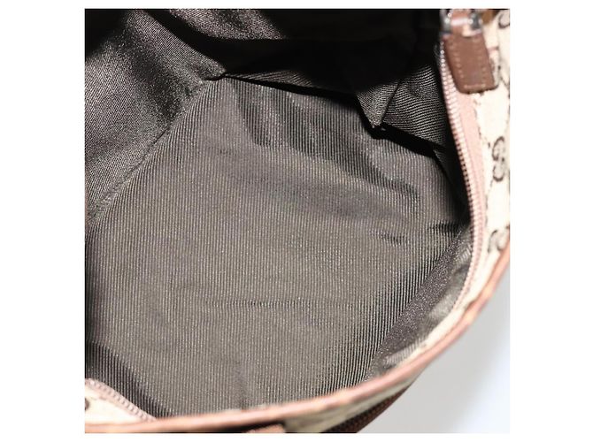 Borsa Tote GUCCI GG Canvas Beige Argento 28893 Auth gh2075 - vista 12