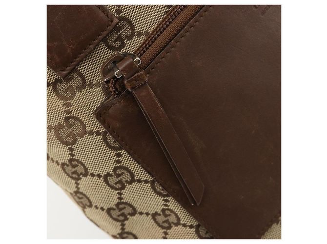 Borsa Tote GUCCI GG Canvas Beige Argento 28893 Auth gh2075 - vista 17