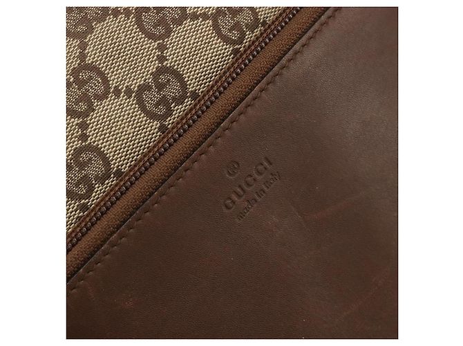 Borsa Tote GUCCI GG Canvas Beige Argento 28893 Auth gh2075 - vista 18