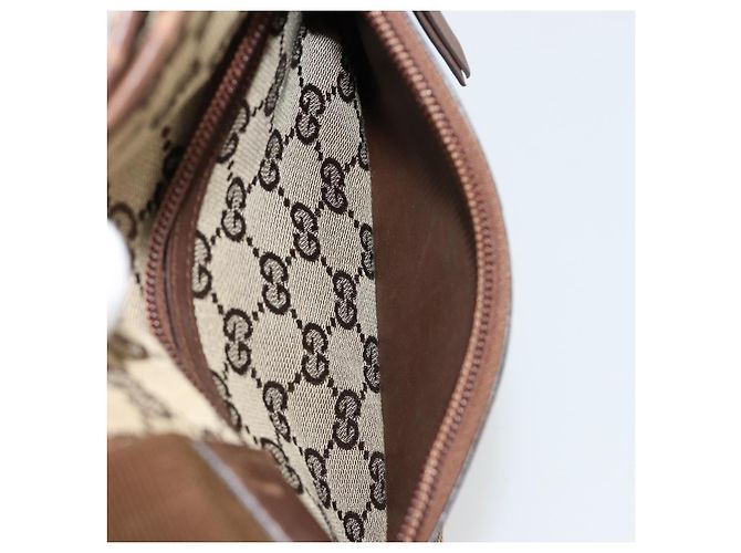 Borsa Tote GUCCI GG Canvas Beige Argento 28893 Auth gh2075 - vista 23