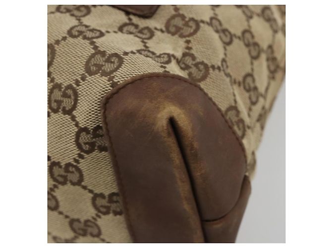 Borsa Tote GUCCI GG Canvas Beige Argento 28893 Auth gh2075 - vista 9