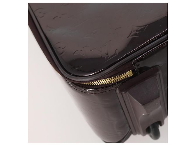 LOUIS VUITTON Monogram Vernis Pegas 45 Valigia Amarante M91277 LV Auth 181626A Bordò - vista 17
