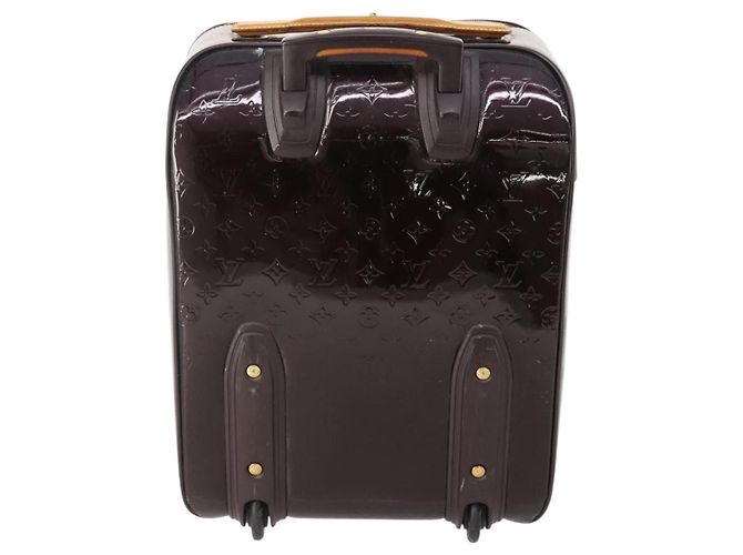 LOUIS VUITTON Monogram Vernis Pegas 45 Valigia Amarante M91277 LV Auth 181626A Bordò - vista 2