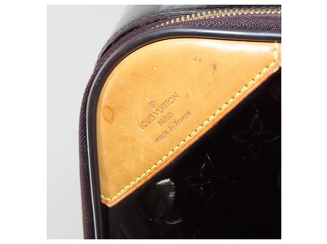 LOUIS VUITTON Monogram Vernis Pegas 45 Valigia Amarante M91277 LV Auth 181626A Bordò - vista 20