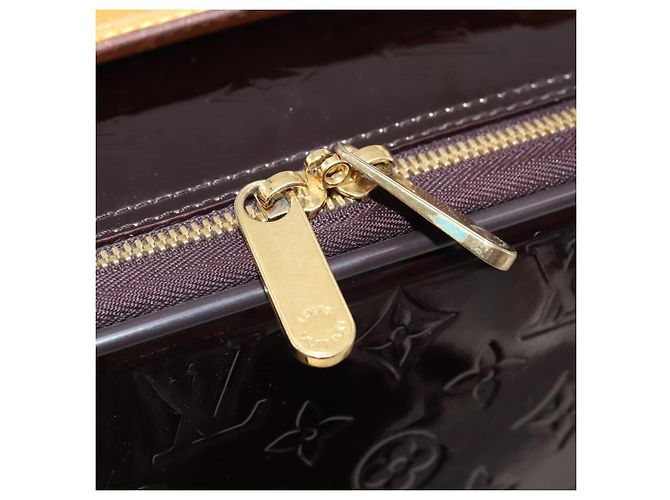 LOUIS VUITTON Monogram Vernis Pegas 45 Valigia Amarante M91277 LV Auth 181626A Bordò - vista 21