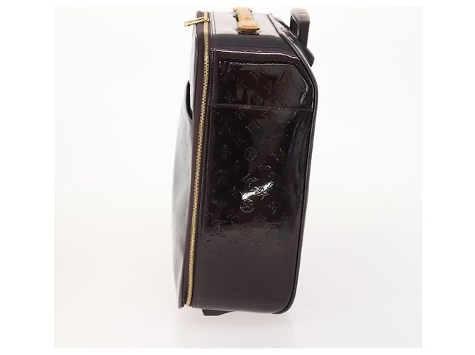 LOUIS VUITTON Monogram Vernis Pegas 45 Valigia Amarante M91277 LV Auth 181626A Bordò - vista 3