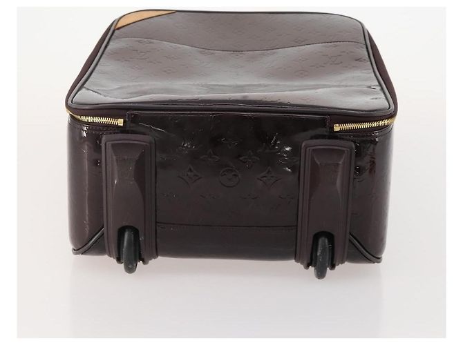 LOUIS VUITTON Monogram Vernis Pegas 45 Valigia Amarante M91277 LV Auth 181626A Bordò - vista 5