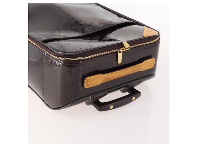 LOUIS VUITTON Monogram Vernis Pegas 45 Valigia Amarante M91277 LV Auth 181626A Bordò - vista 6