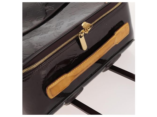 LOUIS VUITTON Monogram Vernis Pegas 45 Valigia Amarante M91277 LV Auth 181626A Bordò - vista 8