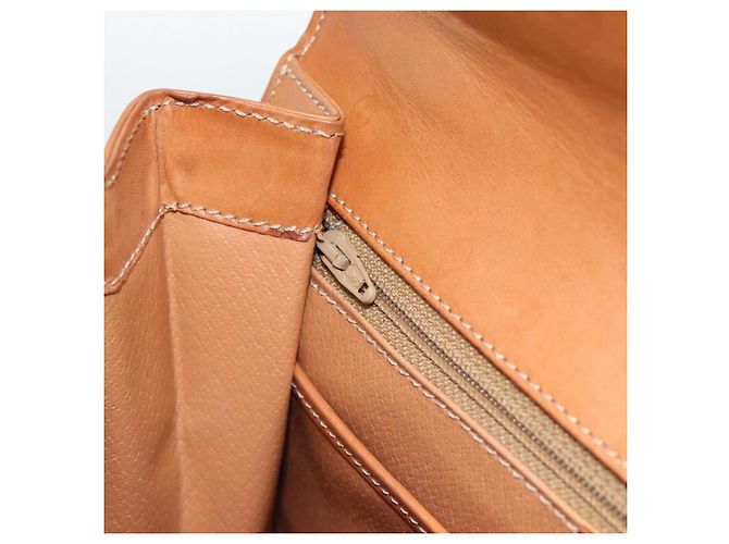 Céline Borsa CELINE Macadam Canvas PVC Pelle Marrone Oro Auth 183407 D'oro - vista 20