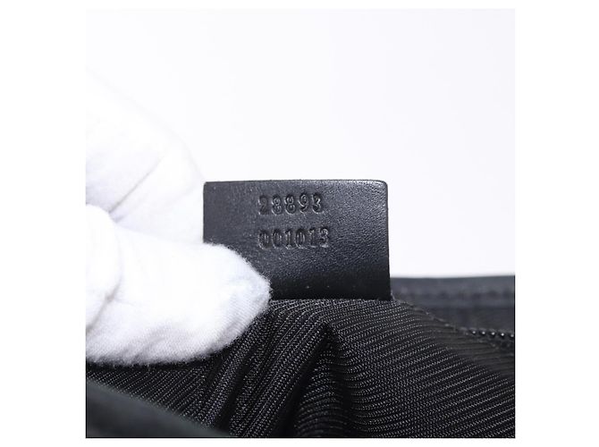 Borsa GUCCI GG Canvas Nera Argento 28893 Auth 184450 Nero - vista 12
