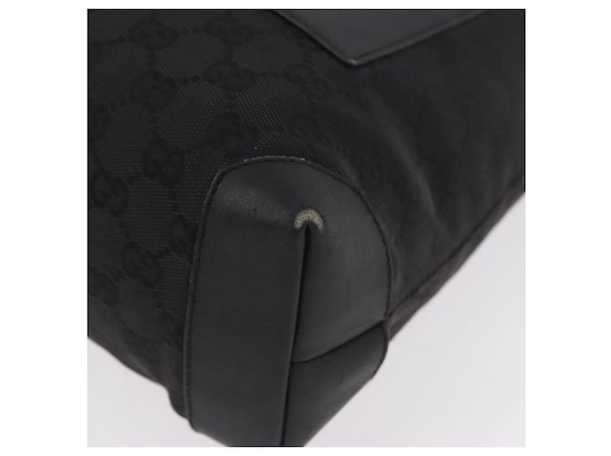 Borsa GUCCI GG Canvas Nera Argento 28893 Auth 184450 Nero - vista 14