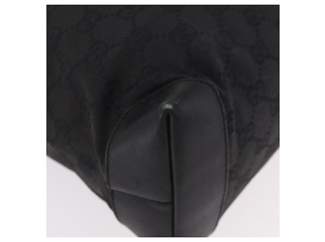 Borsa GUCCI GG Canvas Nera Argento 28893 Auth 184450 Nero - vista 15