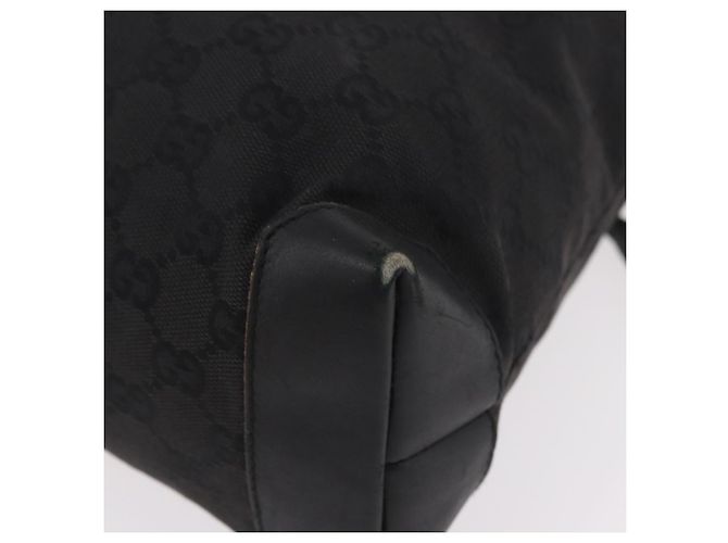 Borsa GUCCI GG Canvas Nera Argento 28893 Auth 184450 Nero - vista 16
