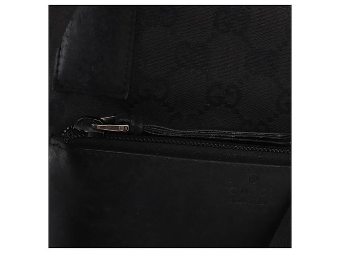 Borsa GUCCI GG Canvas Nera Argento 28893 Auth 184450 Nero - vista 17