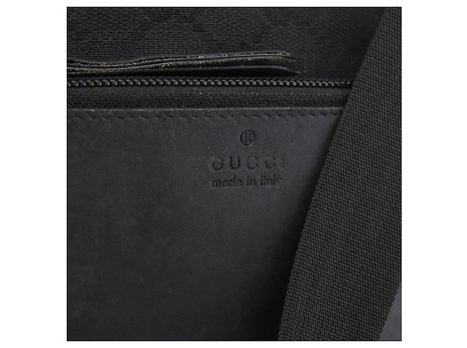 Borsa GUCCI GG Canvas Nera Argento 28893 Auth 184450 Nero - vista 18