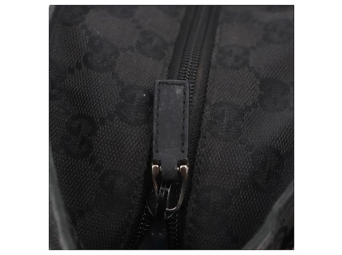 Borsa GUCCI GG Canvas Nera Argento 28893 Auth 184450 Nero - vista 19