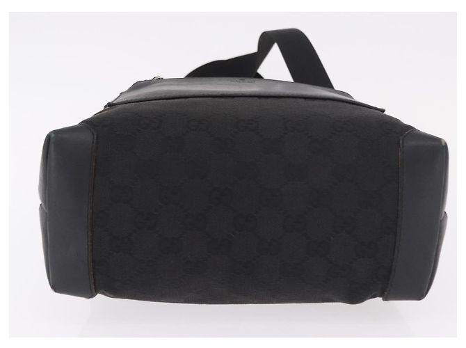 Borsa GUCCI GG Canvas Nera Argento 28893 Auth 184450 Nero - vista 5